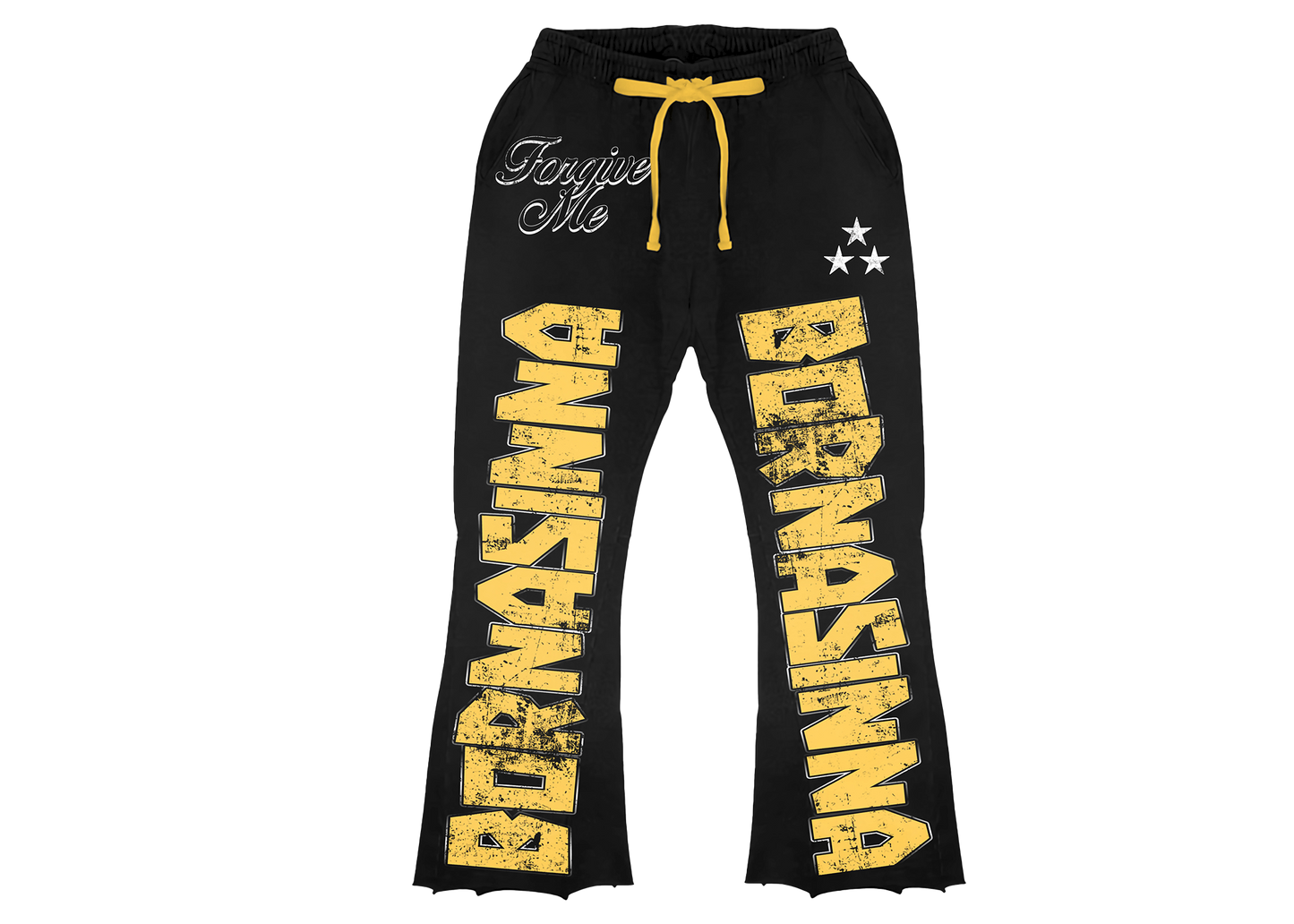 YELLOW SINNA FLARED SWEATPANTS